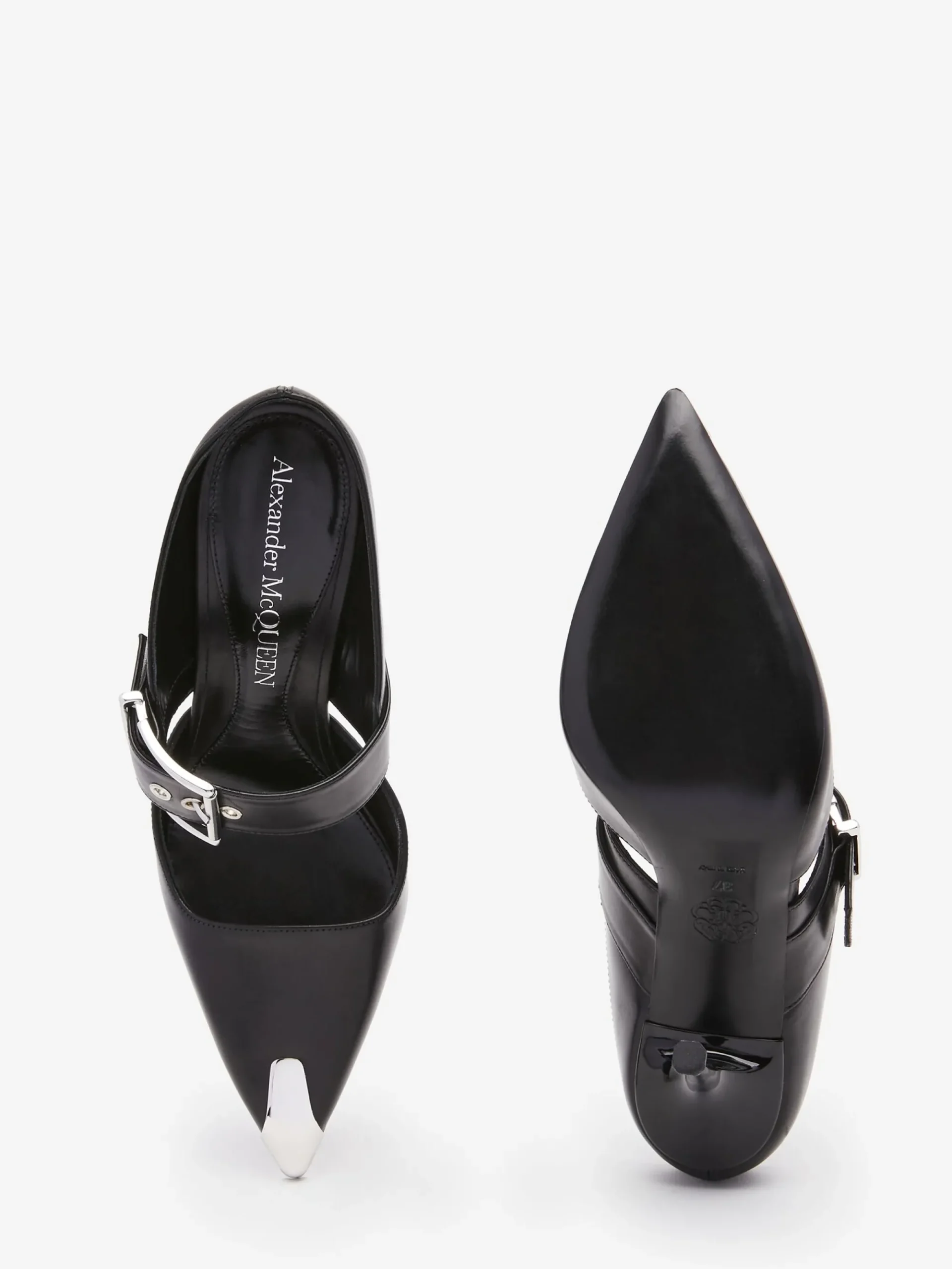 Women's Punk Buckle Mule in >Alexander McQueen Fashion