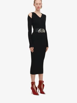 Women's Ribbed-knit Pencil Skirt in ><noscript><img width=