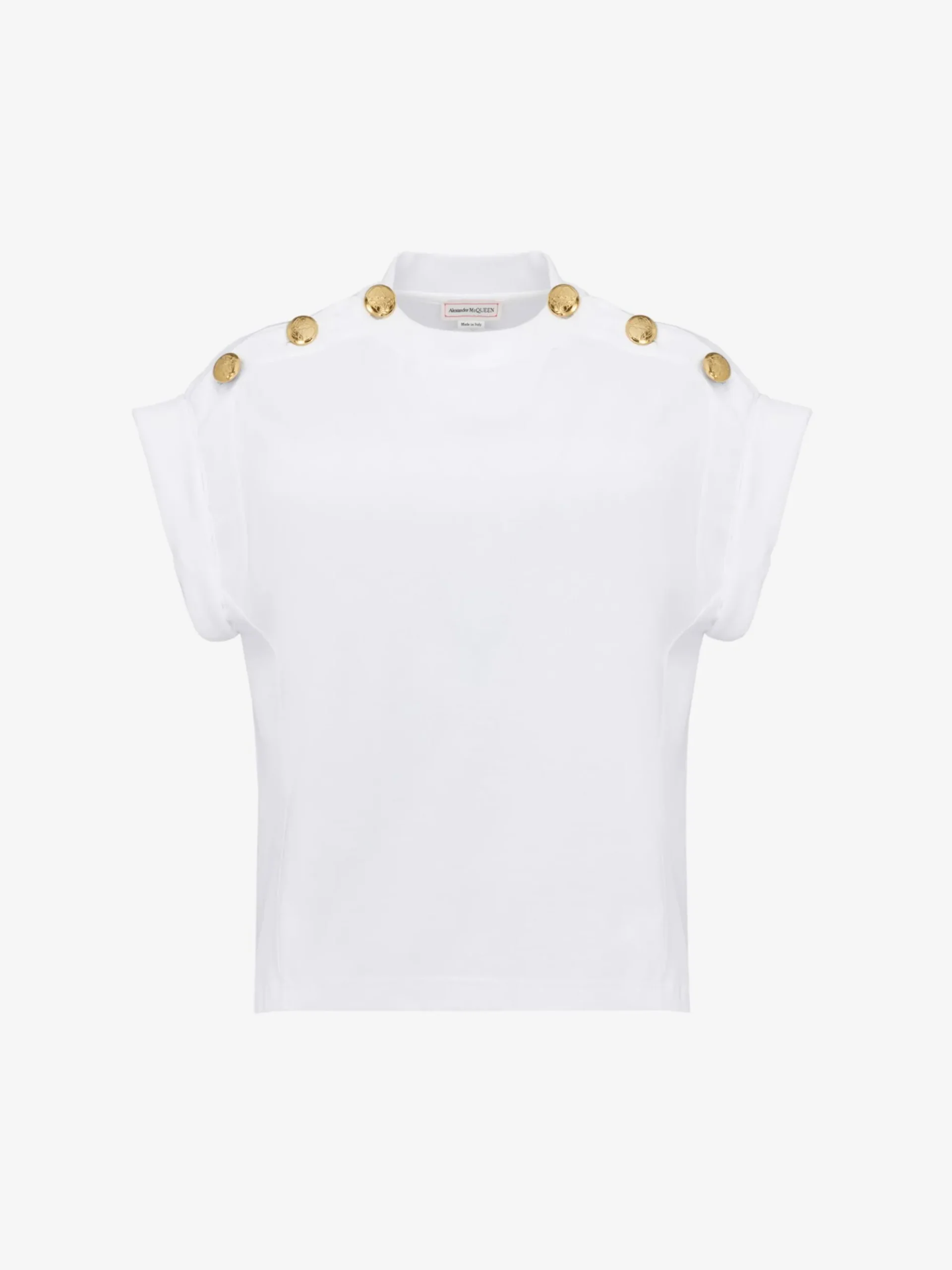 Women's Seal Button T-shirt in >Alexander McQueen Cheap