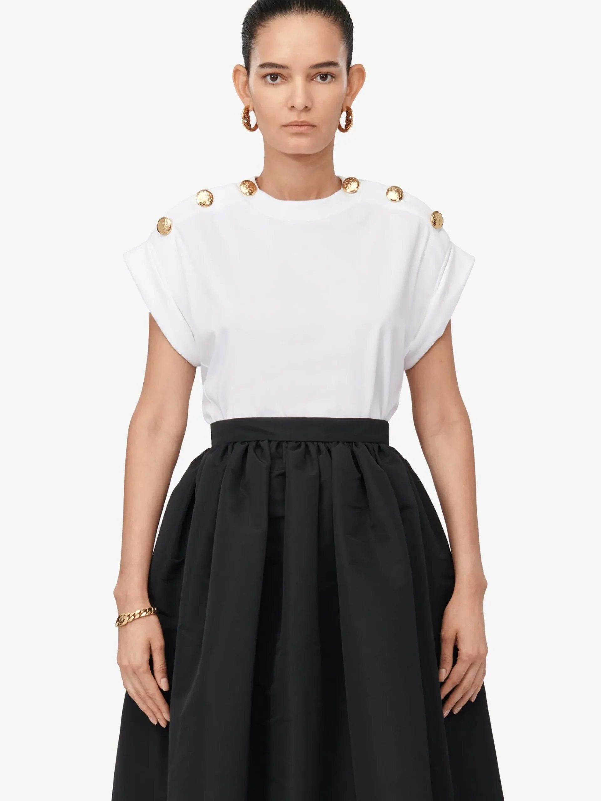 Women's Seal Button T-shirt in >Alexander McQueen Cheap