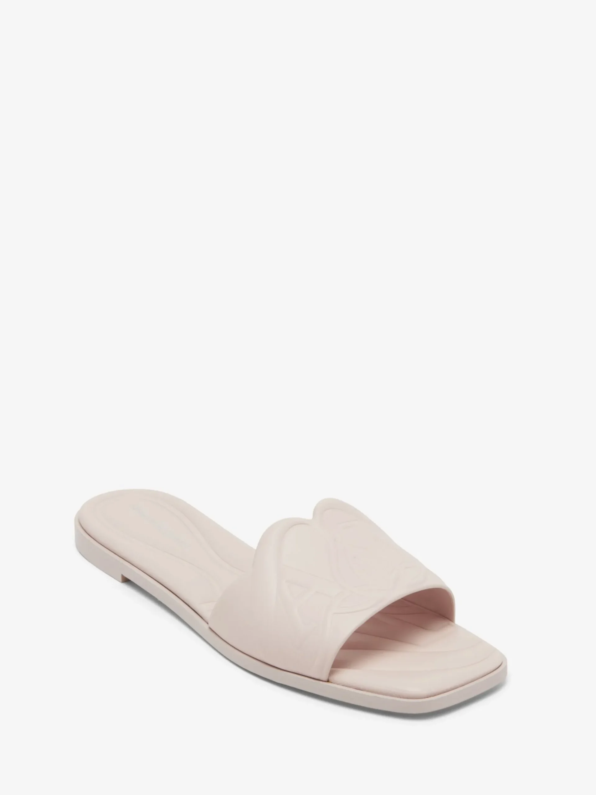 Women's Seal Flat Slide Sandal in >Alexander McQueen Hot