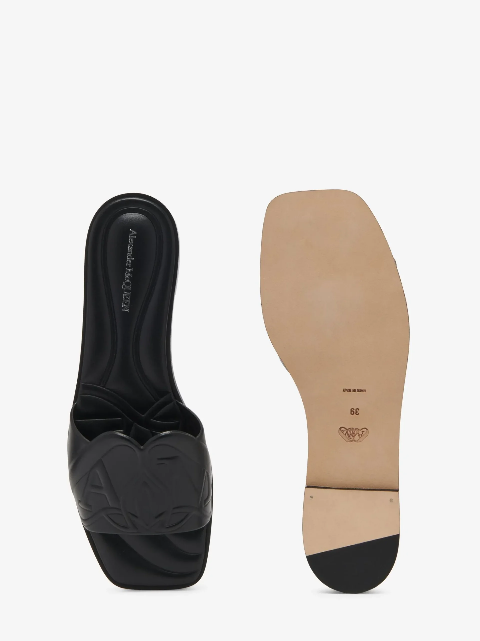 Women's Seal Flat Slide Sandal in >Alexander McQueen Sale