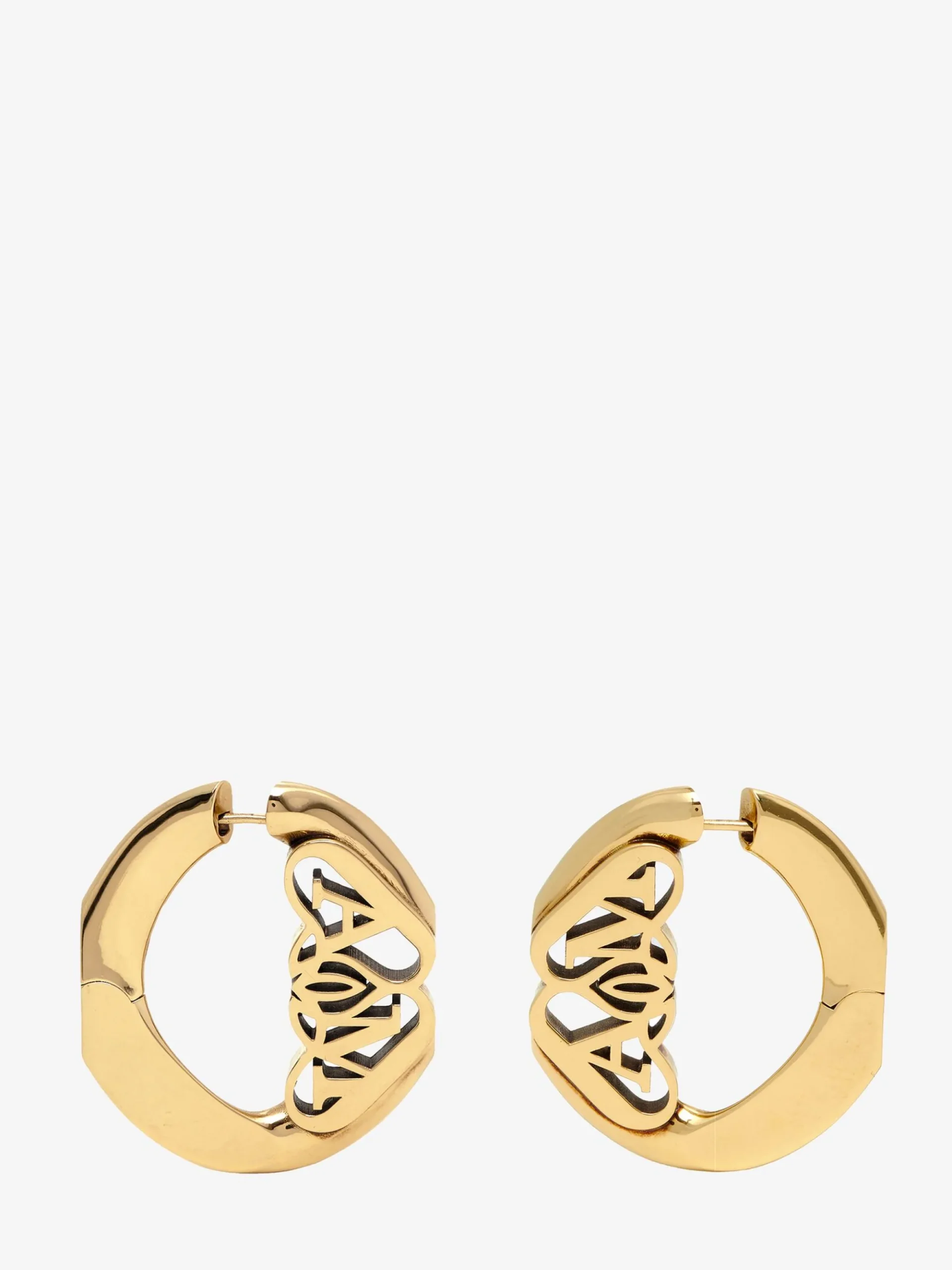 Women's Seal Logo Earrings in >Alexander McQueen Outlet