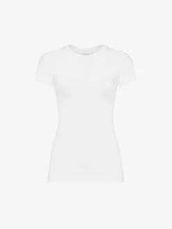 Women's Seal Logo Fitted T-shirt in >Alexander McQueen Shop