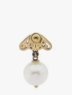 Women's Seal Logo Pearl Earrings in ><noscript><img width=