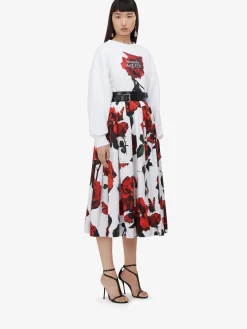 Women's Shadow Rose Cocoon Sleeve Sweatshirt in ><noscript><img width=