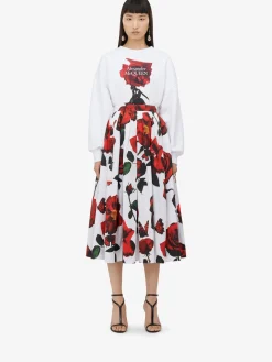 Women's Shadow Rose Cocoon Sleeve Sweatshirt in ><noscript><img width=