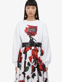 Women's Shadow Rose Cocoon Sleeve Sweatshirt in ><noscript><img width=