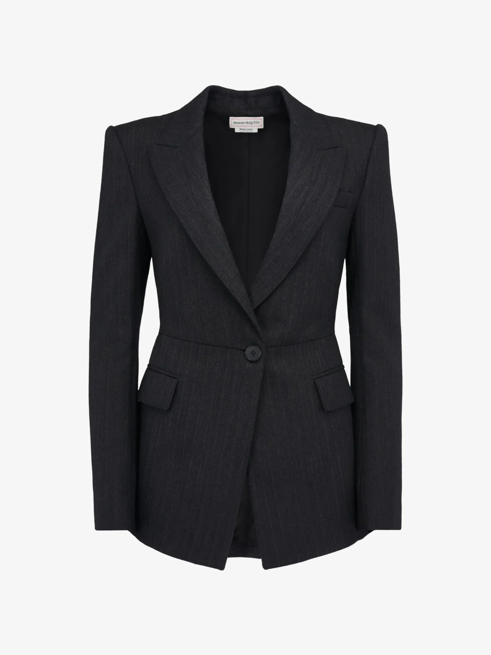 Women's Sharp Peplum Single-breasted Jacket in >Alexander McQueen Best Sale