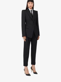 Women's Sharp Peplum Single-breasted Jacket in ><noscript><img width=