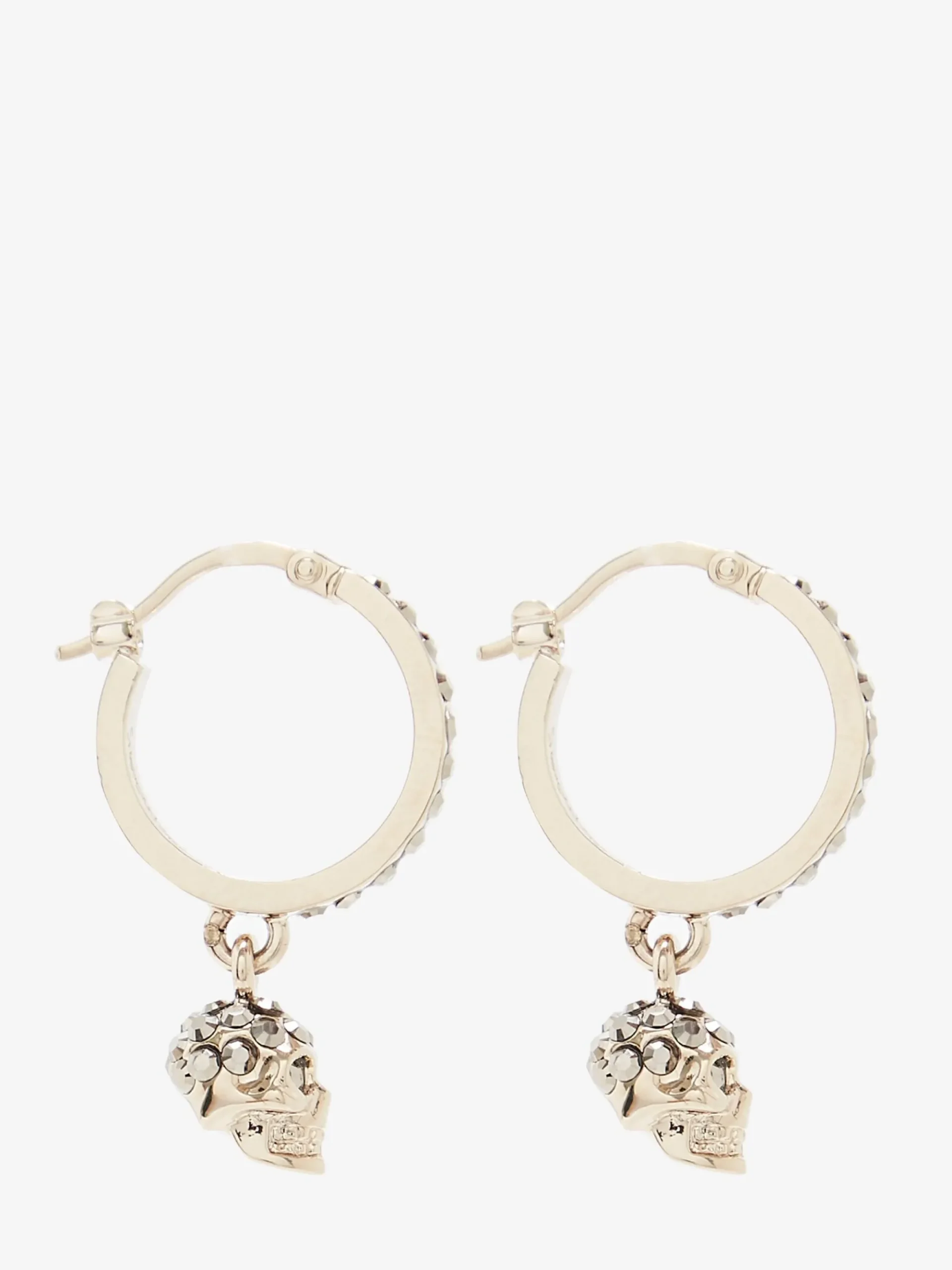 Women's Skull Mini Creole Hoop Earrings in >Alexander McQueen Cheap
