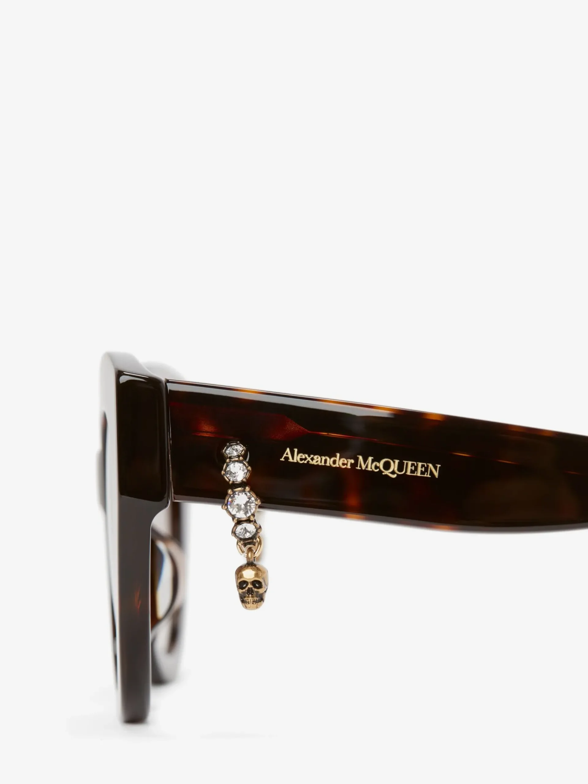 Women's Skull Pendant Jewelled Sunglasses in >Alexander McQueen Shop