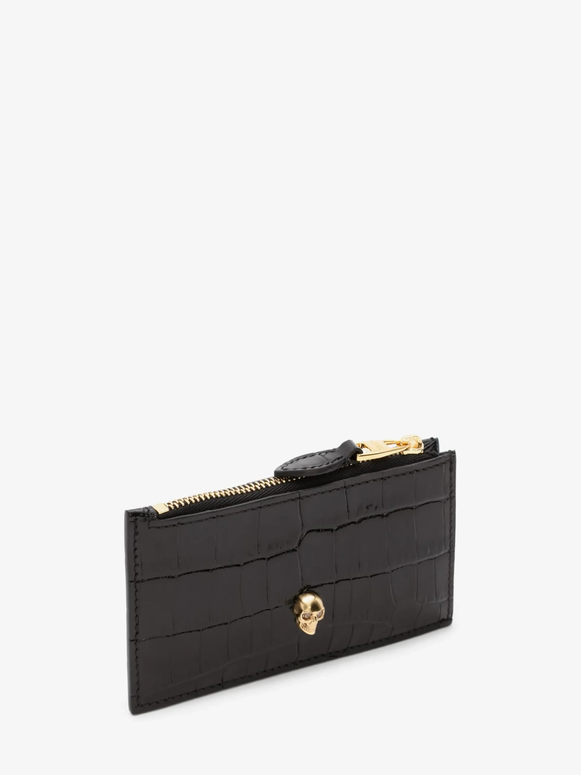 Women's Skull Zipper Card Holder in >Alexander McQueen Best