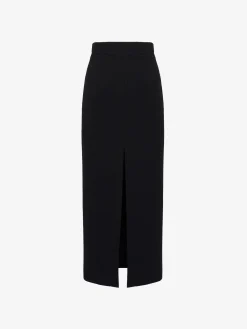 Women's Slashed Pencil Skirt in >Alexander McQueen Online