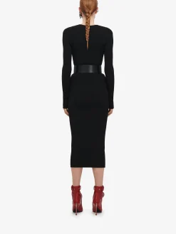 Women's Slashed Ribbed-knit Jumper in ><noscript><img width=