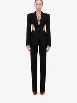 Women's Slashed Single-breasted Jacket in >Alexander McQueen Best