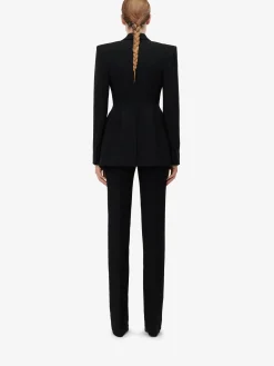 Women's Slashed Single-breasted Jacket in ><noscript><img width=
