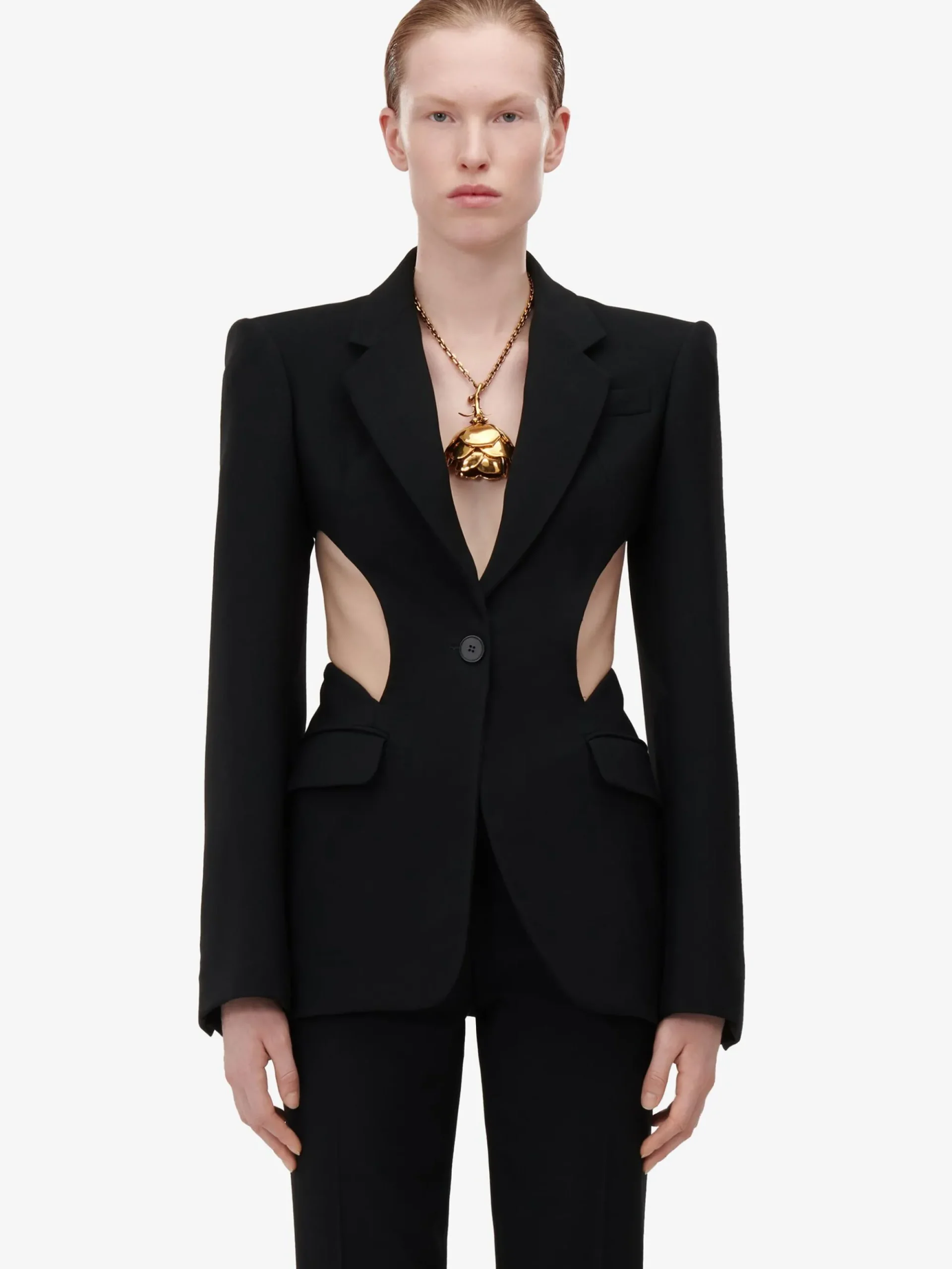 Women's Slashed Single-breasted Jacket in >Alexander McQueen Best