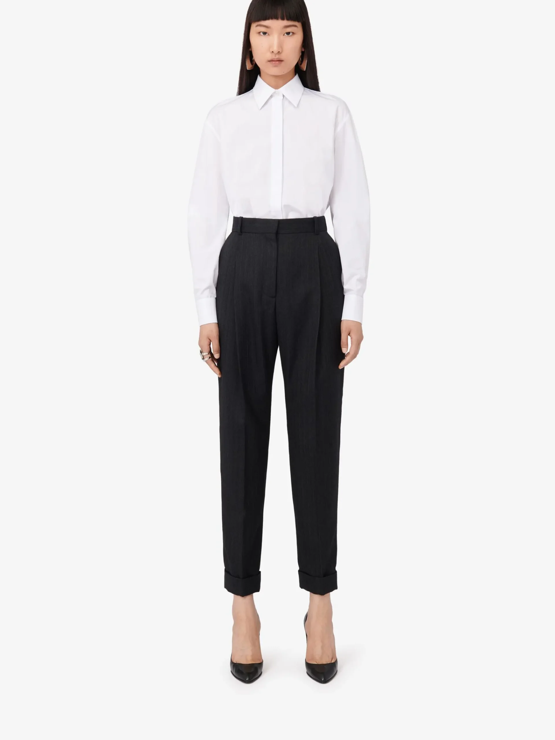 Women's Slim Peg Trousers in >Alexander McQueen Store