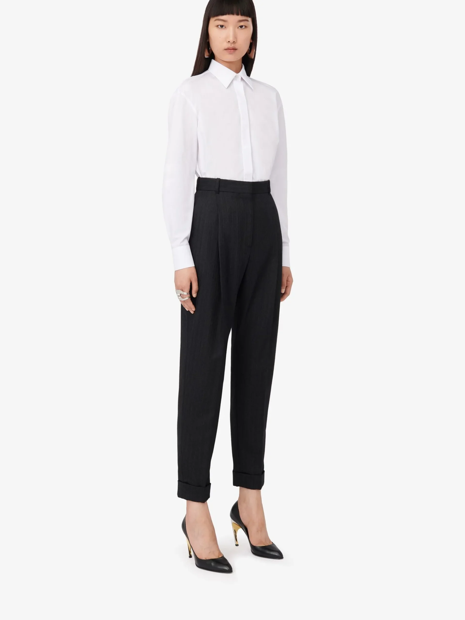 Women's Slim Peg Trousers in >Alexander McQueen Store