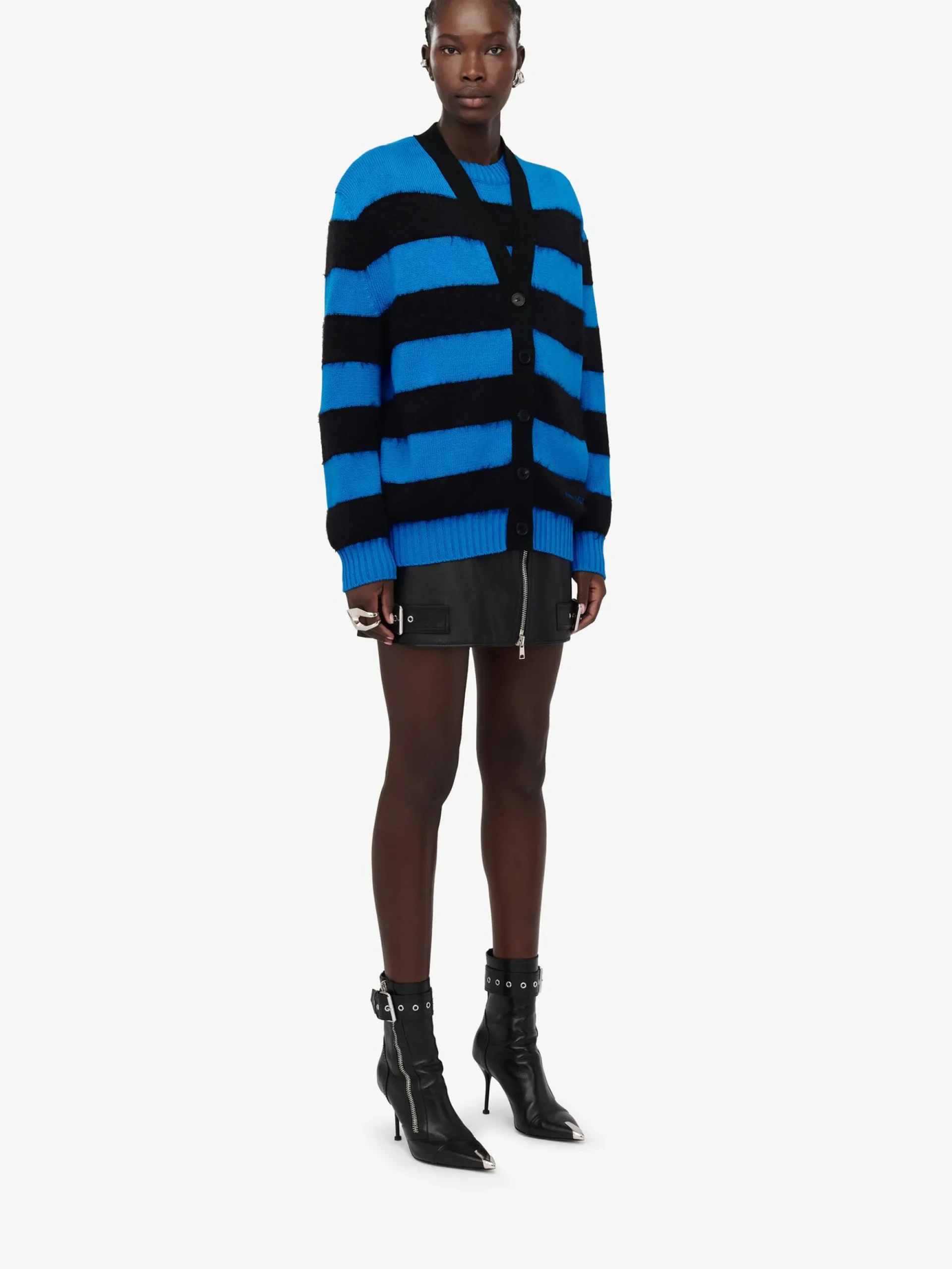 Women's Striped Cardigan in >Alexander McQueen Fashion