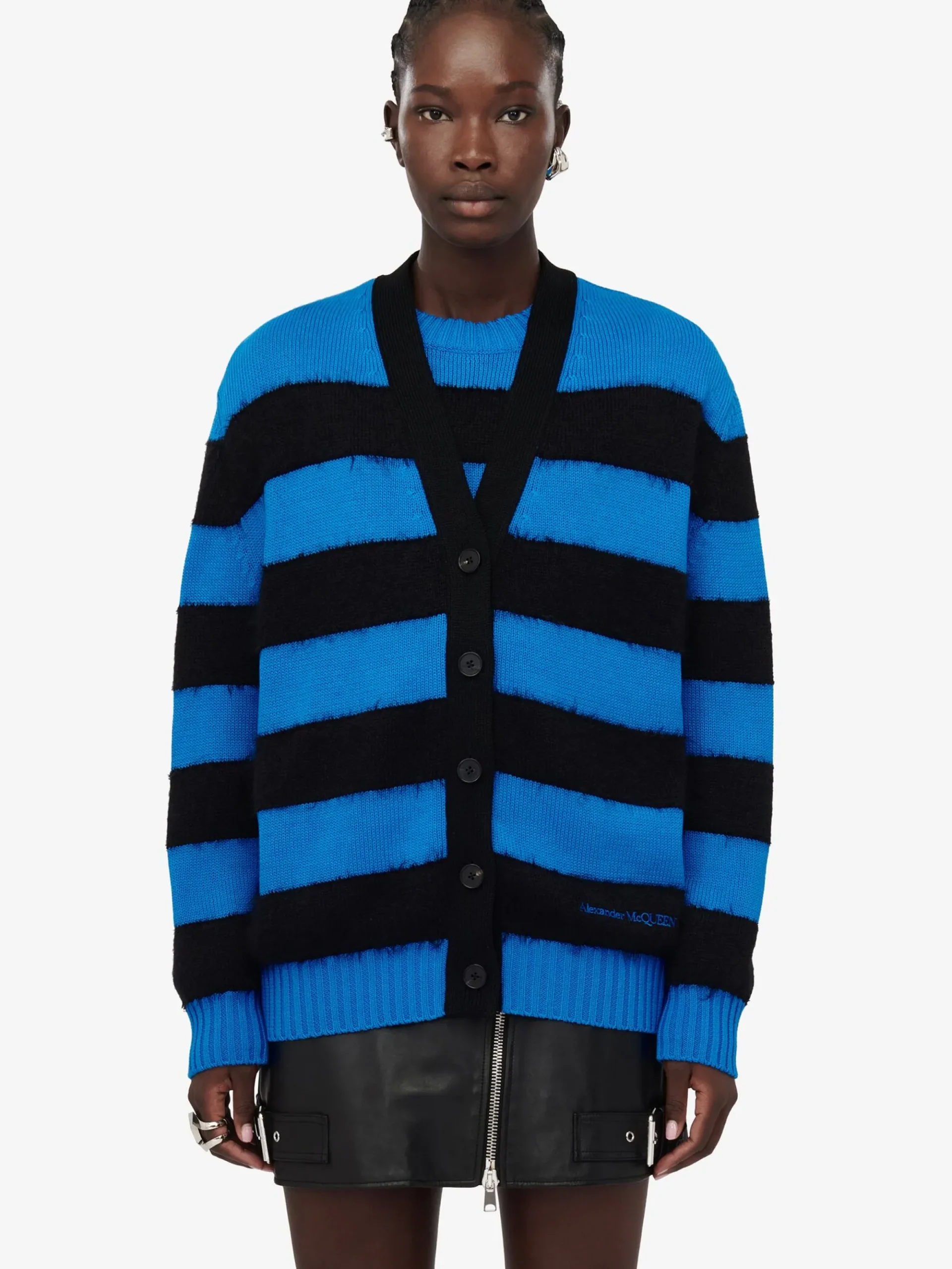 Women's Striped Cardigan in >Alexander McQueen Fashion