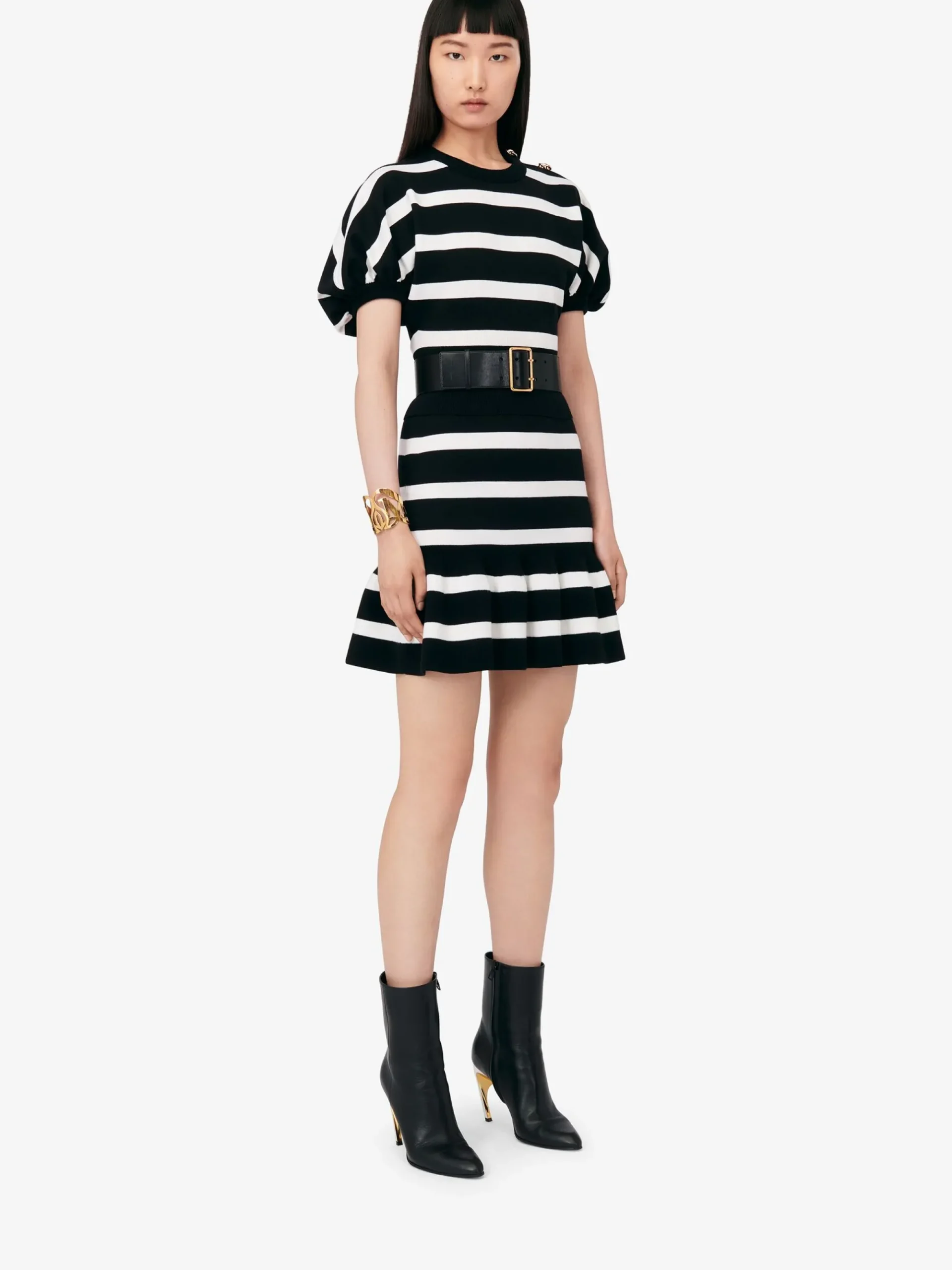Women's Striped Cocoon Jumper in >Alexander McQueen Best