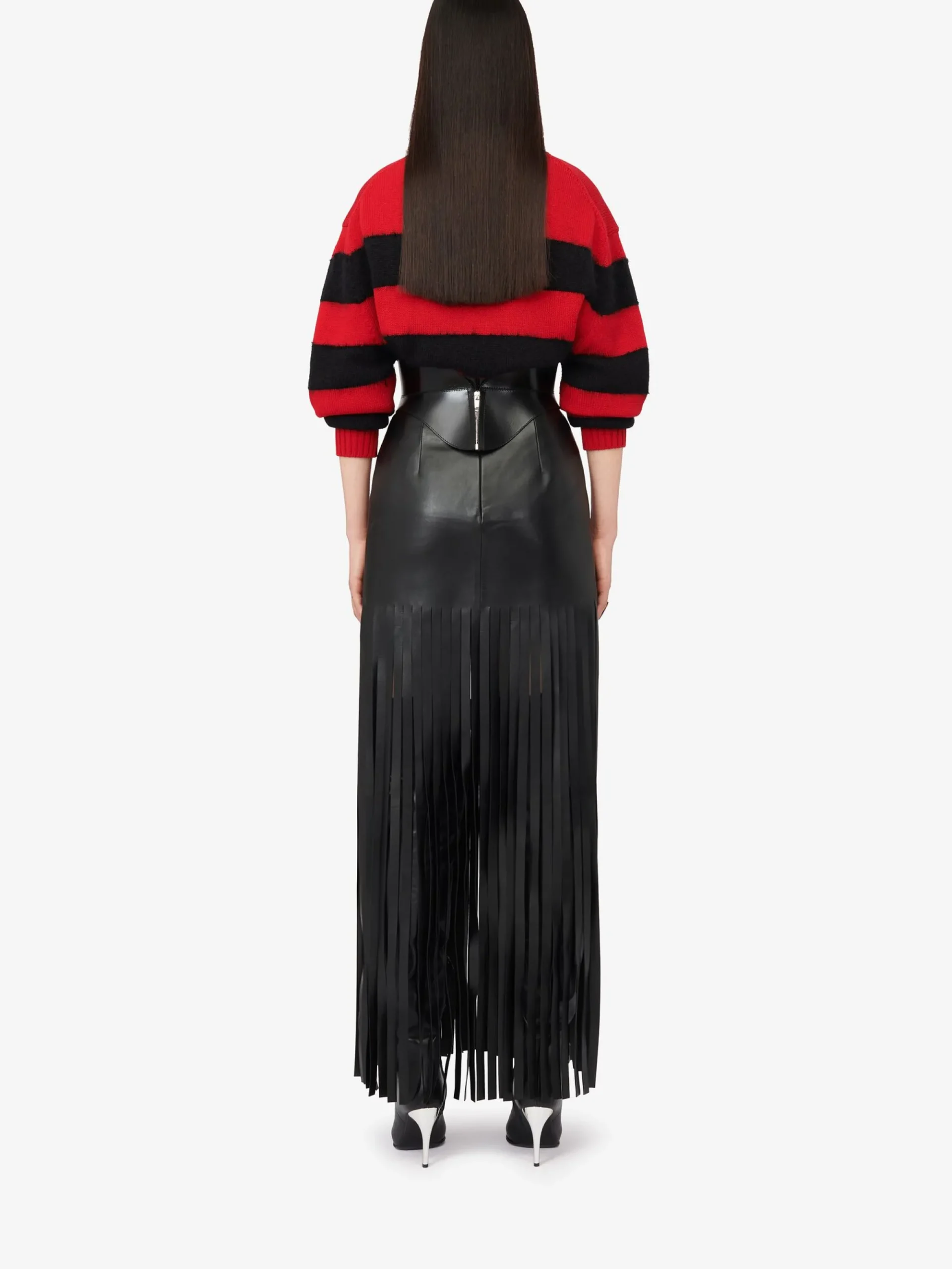 Women's Striped Crew-neck Jumper in >Alexander McQueen Online
