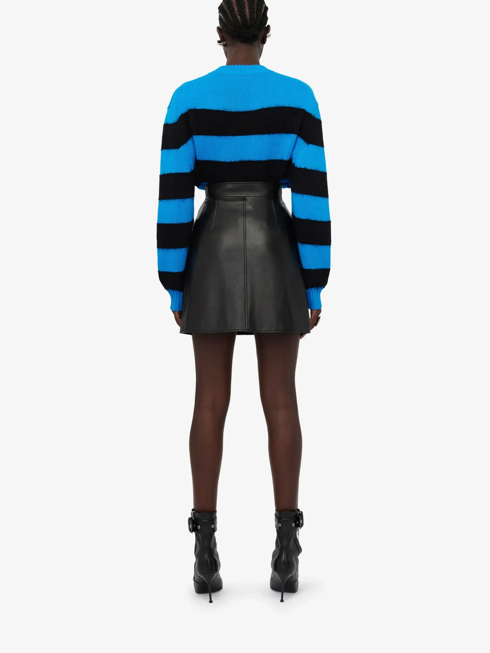Women's Striped Crew-neck Jumper in >Alexander McQueen New