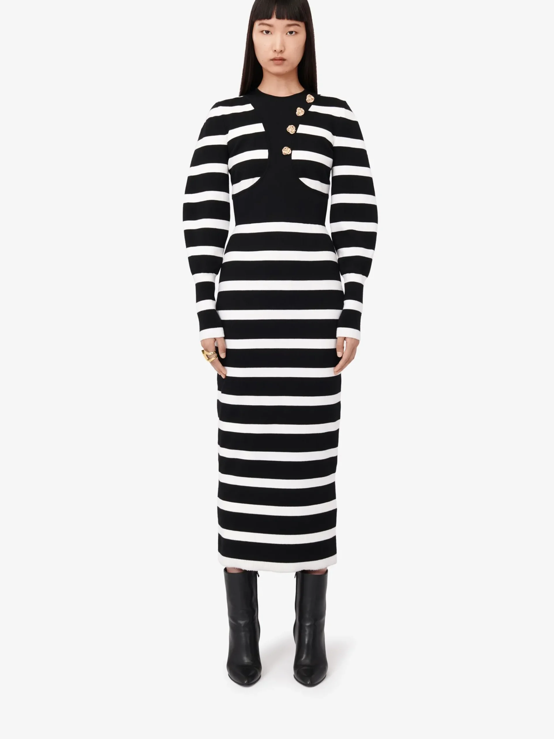 Women's Striped Pencil Dress in >Alexander McQueen Discount