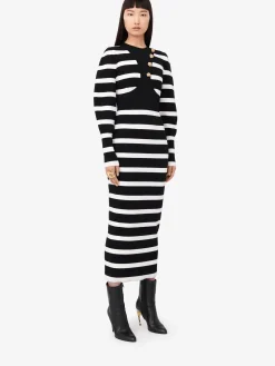 Women's Striped Pencil Dress in ><noscript><img width=