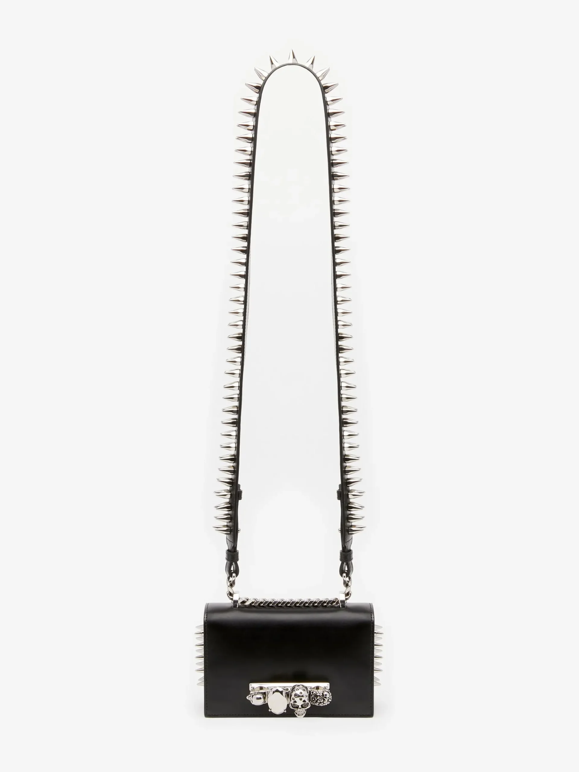 Women's The Biker Studded Mini Jewelled Satchel in >Alexander McQueen New