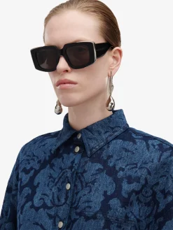 Women's The Grip Geometrical Sunglasses in >Alexander McQueen Clearance
