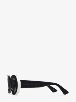Women's The Grip Oval Sunglasses in >Alexander McQueen Fashion