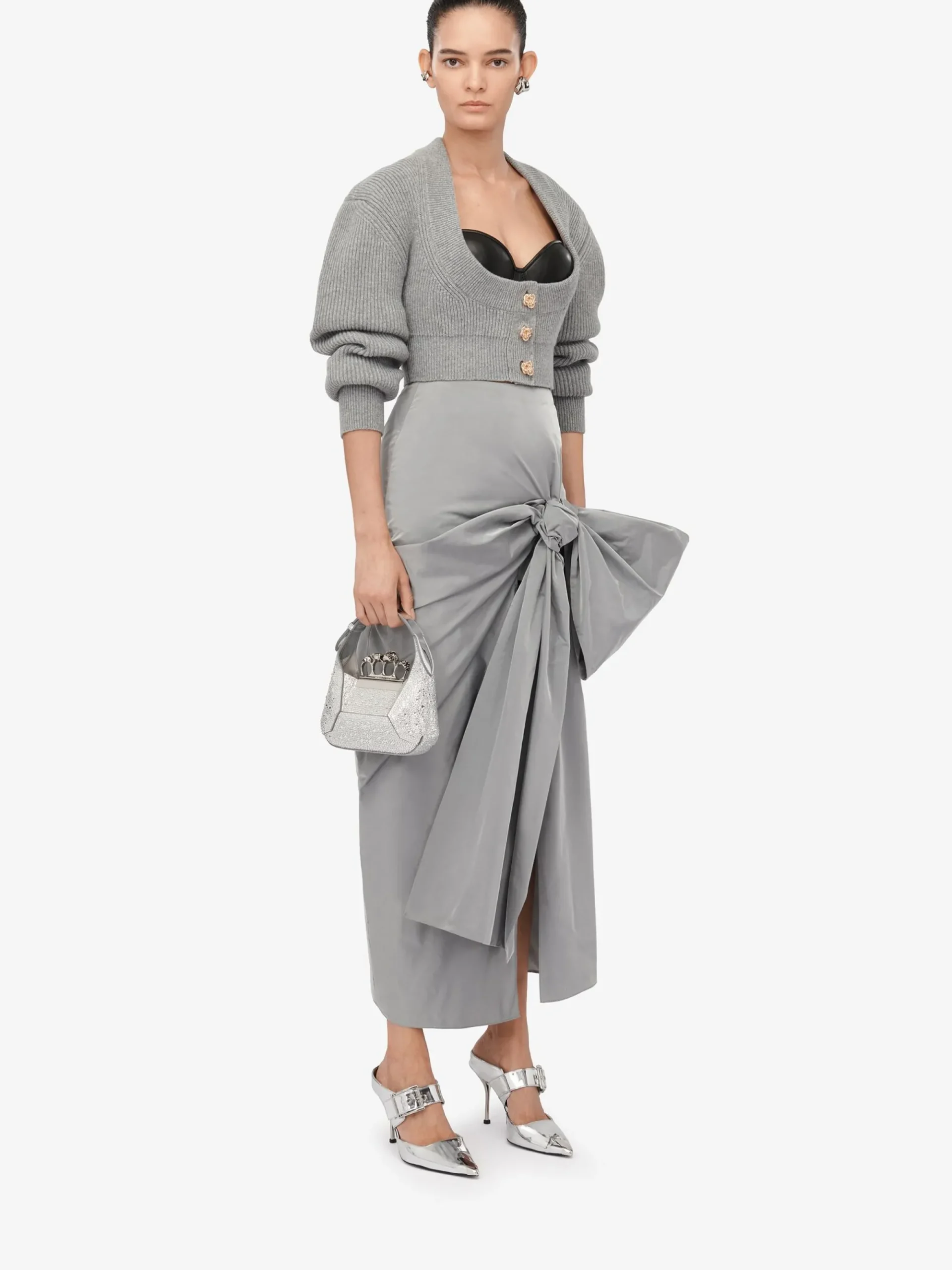 Women's The Jewelled Hobo Mini Bag in >Alexander McQueen Shop