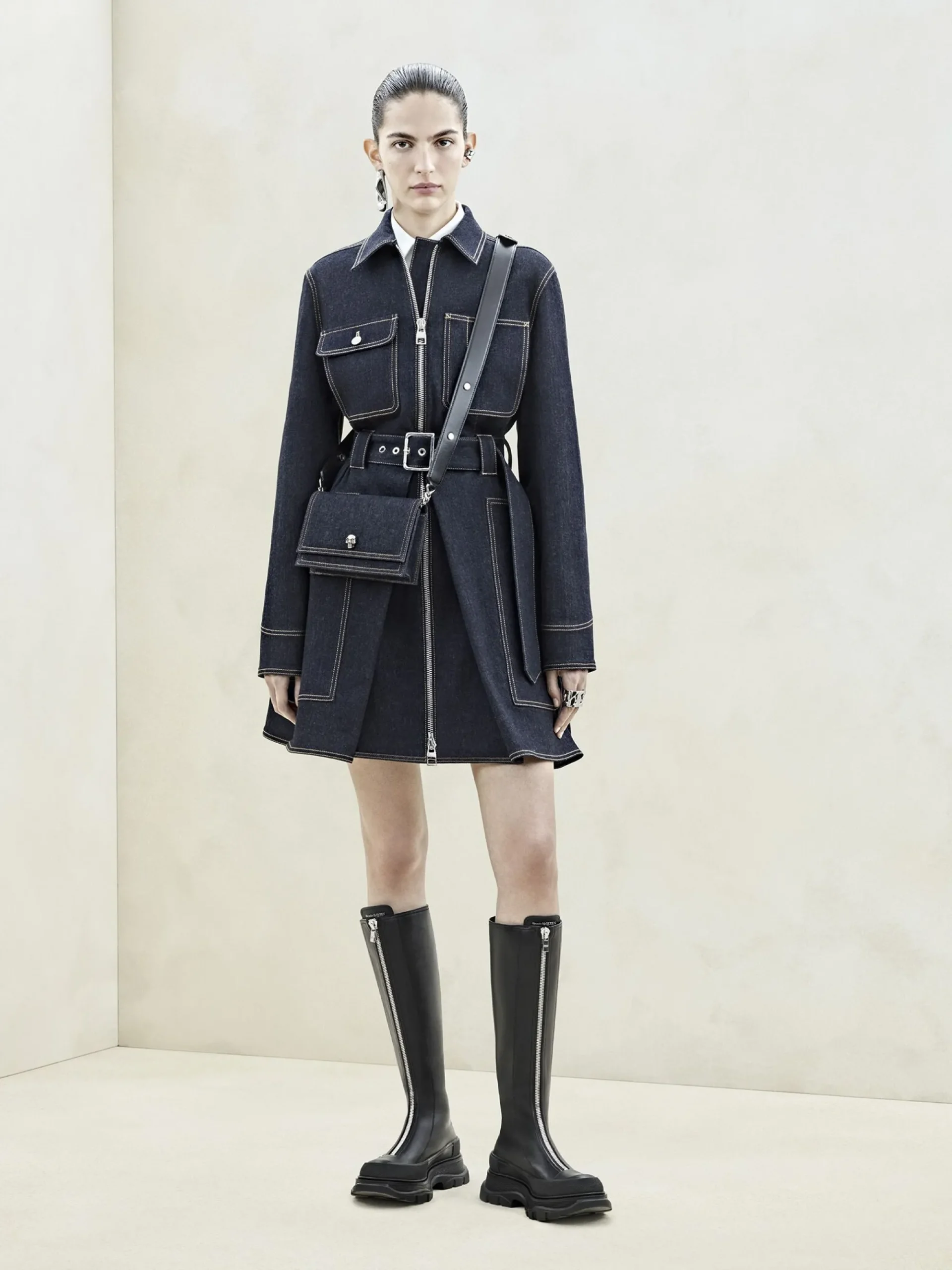 Women's Tread Slick Zip Boot in >Alexander McQueen Best Sale