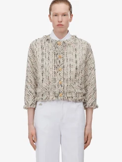 Women's Tweed Boxy Jacket in ><noscript><img width=