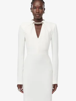 Women's Twisted Crystal Evening Dress in ><noscript><img width=