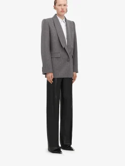 Women's Upside-down Lapel Jacket in ><noscript><img width=