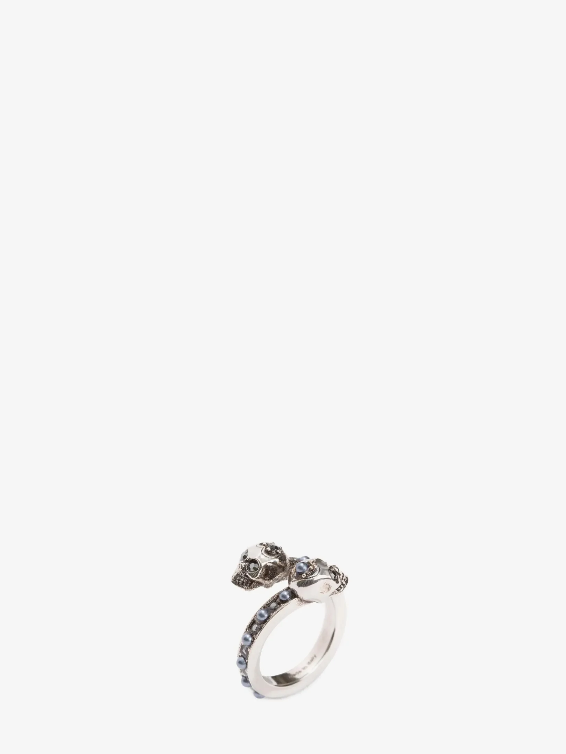 Women's Wrap-around Skull Ring in >Alexander McQueen New